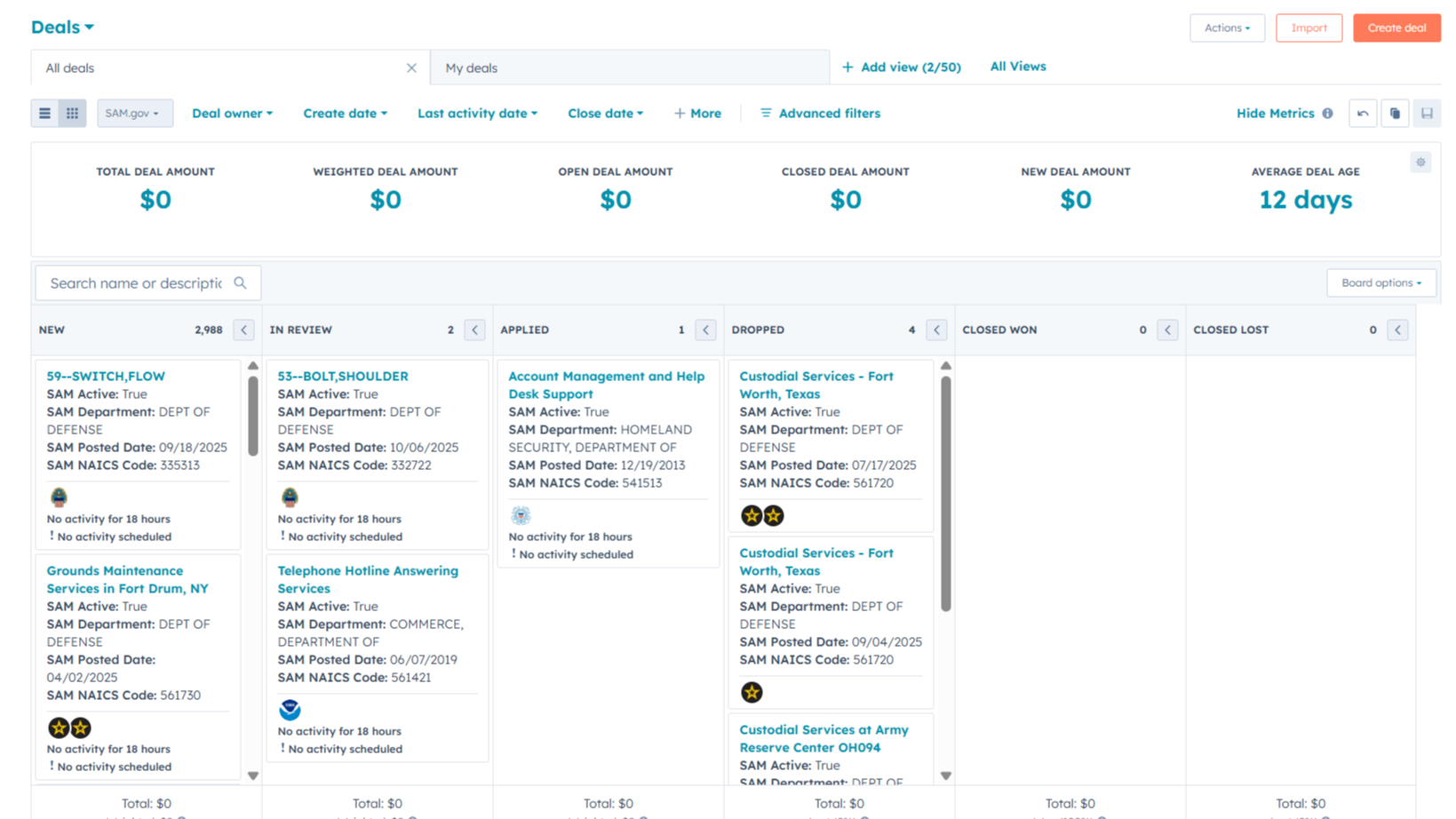 Manage contract opportunities in HubSpot